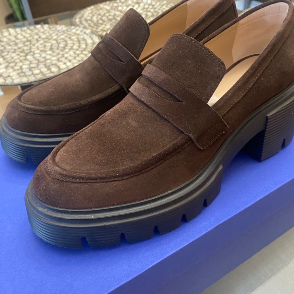 Stuart Weitzman Soho Loafer Hickory 8.5, 39 EU - Picture 2 of 4